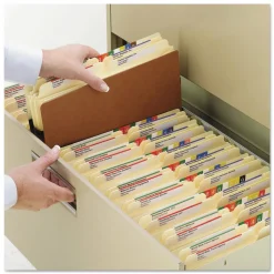 Smead 3.5 in. Expansion Legal Size Redrope Drop Front File Pockets (25/Box)