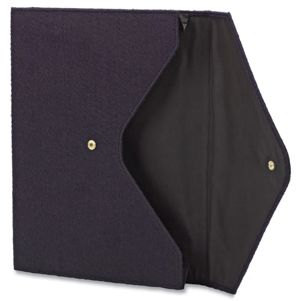 Smead 2 in. Expansion Letter Size Soft Touch Cloth Expanding Files - Dark Blue