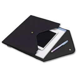 Smead 2 in. Expansion Letter Size Soft Touch Cloth Expanding Files - Dark Blue