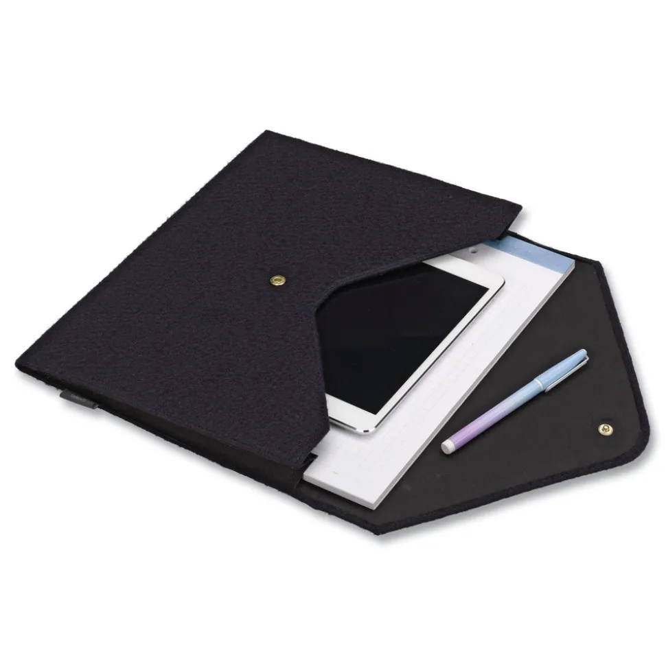 Smead 2 in. Expansion Letter Size Soft Touch Cloth Expanding Files - Dark Blue