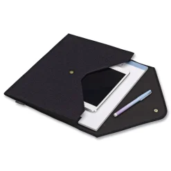 Smead 2 in. Expansion Letter Size Soft Touch Cloth Expanding Files - Dark Blue