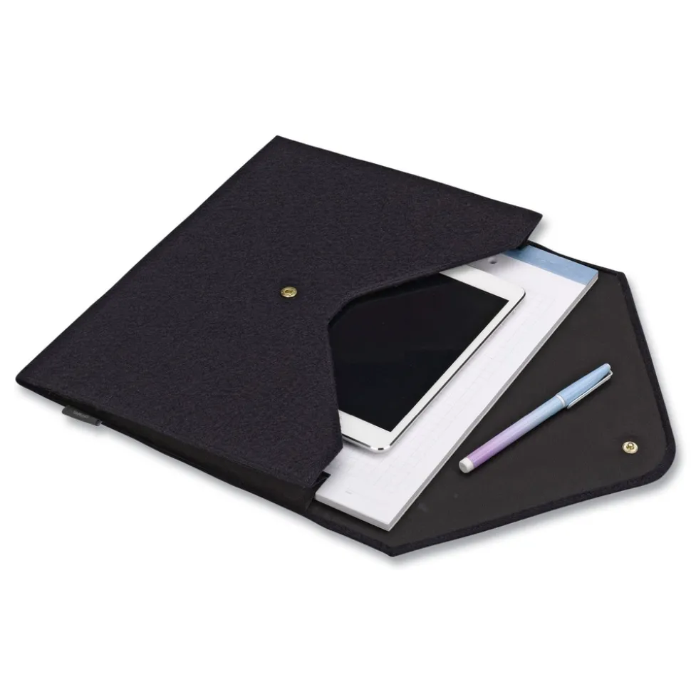 Smead 2 in. Expansion Letter Size Soft Touch Cloth Expanding Files - Dark Blue