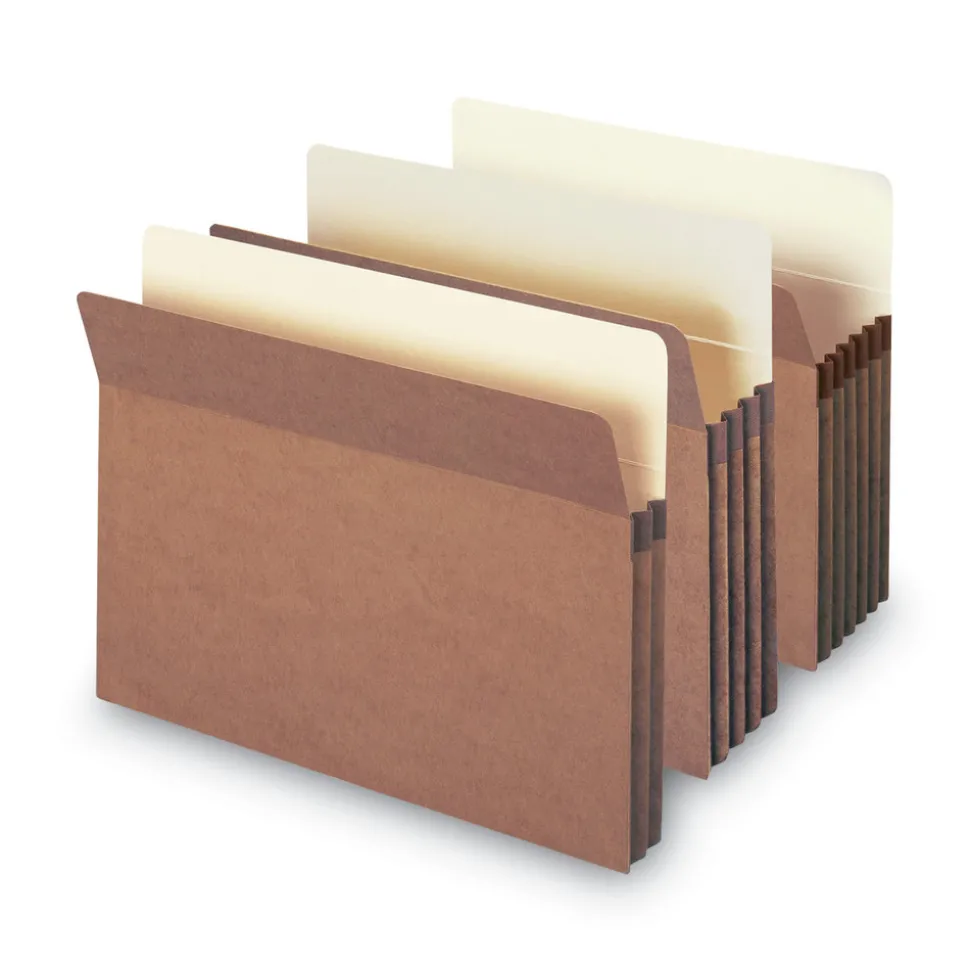 Smead 3.5 in. Expansion Letter Size Redrope Drop Front File Pockets (50/Box)
