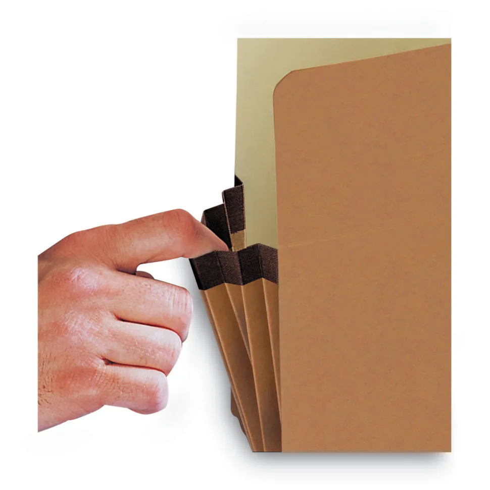 Smead 3.5 in. Expansion Letter Size Redrope Drop Front File Pockets (50/Box)