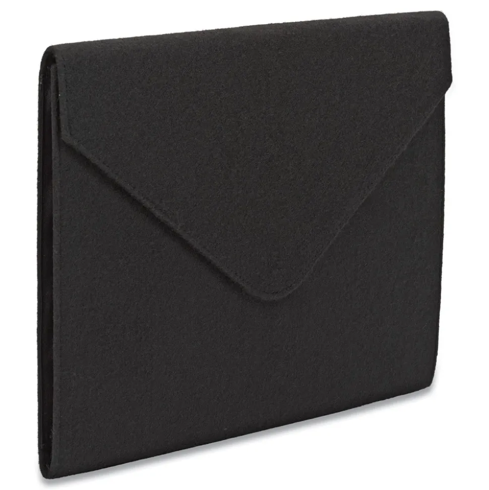 Smead 2 in. Expansion Letter Size Soft Touch Cloth Expanding Files - Black