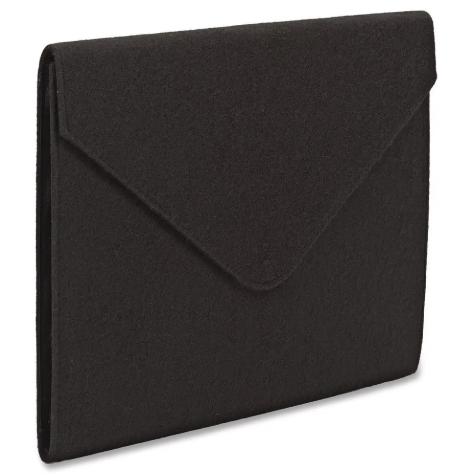 Smead 2 in. Expansion Letter Size Soft Touch Cloth Expanding Files - Black