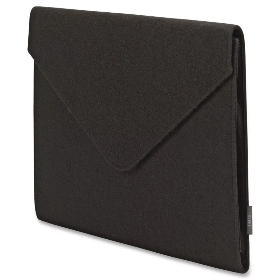 Smead 2 in. Expansion Letter Size Soft Touch Cloth Expanding Files - Black