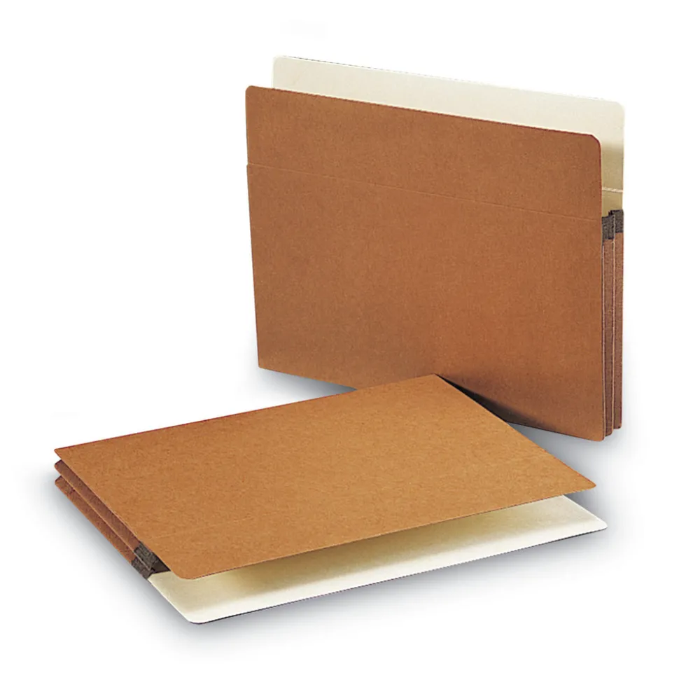 Smead 1.75 in. Expansion Letter Size Redrope Drop Front File Pockets (50/Box)