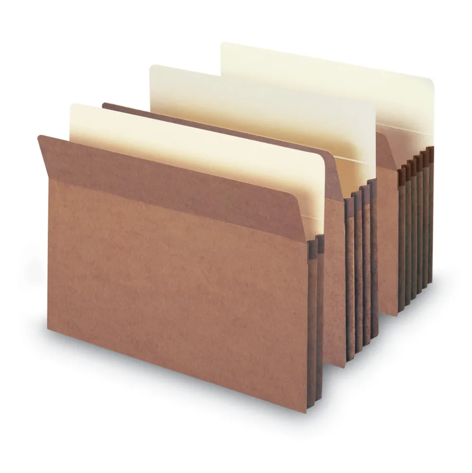 Smead 1.75 in. Expansion Letter Size Redrope Drop Front File Pockets (50/Box)