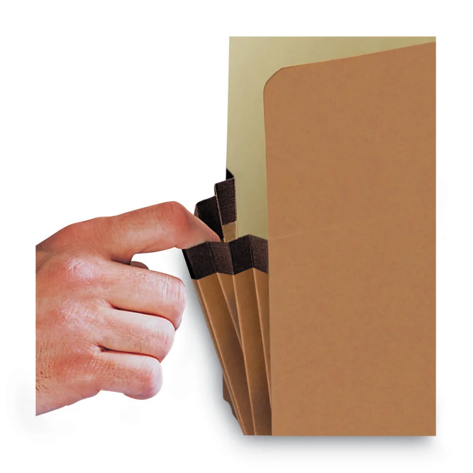 Smead 1.75 in. Expansion Letter Size Redrope Drop Front File Pockets (50/Box)