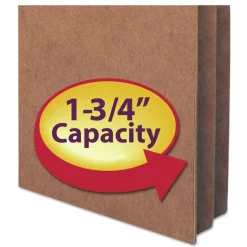Smead 1.75 in. Expansion Letter Size Redrope Drop Front File Pockets (50/Box)