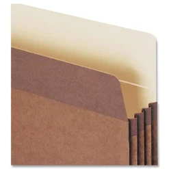 Smead 3.5 in. Expansion Letter Size Redrope Drop Front File Pockets with 2/5-Cut Guide Height Tabs (25/Box)