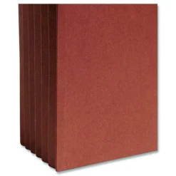 Smead 5.25 in. Expansion Letter Size Straight Tabs 1 Section Elastic Cord Closure Redrope End Tab Wallets - Redrope (10/Box)