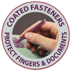 Smead 2 in. Expansion Recycled Pressboard Fastener Folders with Two SafeSHIELD Fasteners - Legal Size/Gray-Green (25/Box)