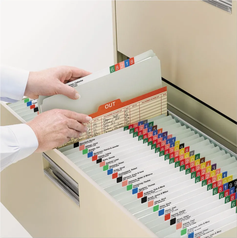 Smead 2 in. Expansion Recycled Pressboard Fastener Folders with Two SafeSHIELD Fasteners - Legal Size/Gray-Green (25/Box)