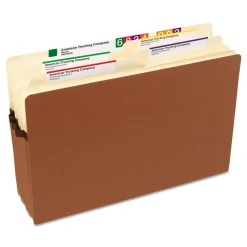 Smead 3.5 in. Expansion Redrope Drop Front File Pockets - Legal, Redrope (50/Box)