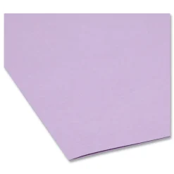 Smead 0.75 in. Expansion Reinforced Top Tab Colored File Folders - Lavender/Legal Size (100/Box)
