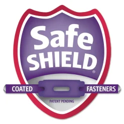 Smead 2 in. Expansion SuperTab Pressboard Fastener Folders with Two SafeSHIELD Fasteners - Legal Size/Gray-Green (25/Box)