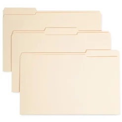 Smead 1.5 in. Expansion Top Tab Fastener Folders, 2 Fasteners - Legal Size/Manila Exterior (50/Box)