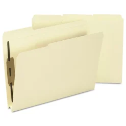 Smead 1.5 in. Top Tab Manila Expansion 2-Fastener Folders - Letter Size/Manila Exterior (50/Box)