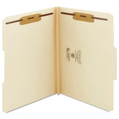 Smead 1.5 in. Top Tab Manila Expansion 2-Fastener Folders - Letter Size/Manila Exterior (50/Box)