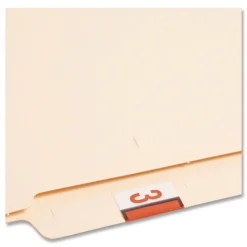 Smead 1 in. x 1.25 in. 3 Numerical End Tab File Folder Labels - White (1-Roll)