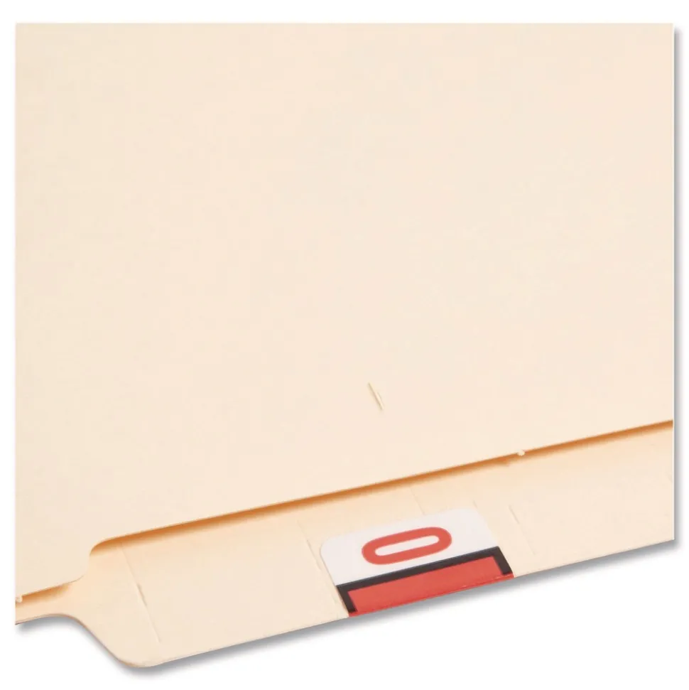 Smead 1 in. x 1.25 in. 0-9 Numerical End Tab File Folder Labels - White (1/Box)