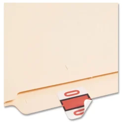 Smead 1 in. x 1.25 in. 0-9 Numerical End Tab File Folder Labels - White (1/Box)