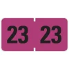 Smead 0.75 in. x 1.5 in. 23 Yearly End Tab File Folder Labels - Purple (1-Roll)