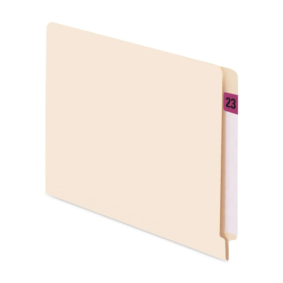 Smead 0.75 in. x 1.5 in. 23 Yearly End Tab File Folder Labels - Purple (1-Roll)