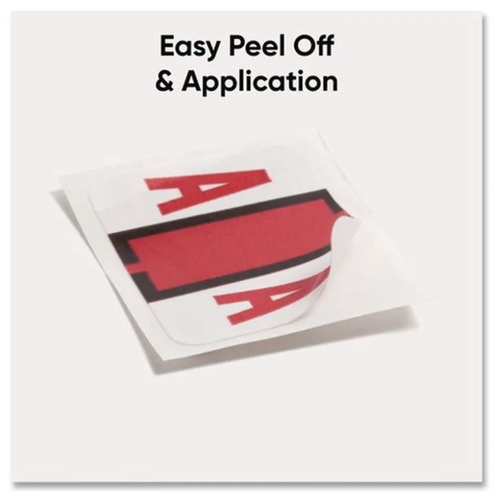 Smead 1 in. x 1.25 in. A Color-Coded End Tab Filing Labels - White (1-Roll)