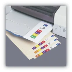 Smead 1.5 in. x 7.5 in. Color-Coded Smartstrip Inkjet Refill Label Forms - Assorted, White (250/Pack)