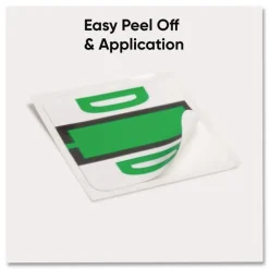 Smead 1 in. x 1.25 in. D Color-Coded End Tab Filing Labels - White (1-Roll)