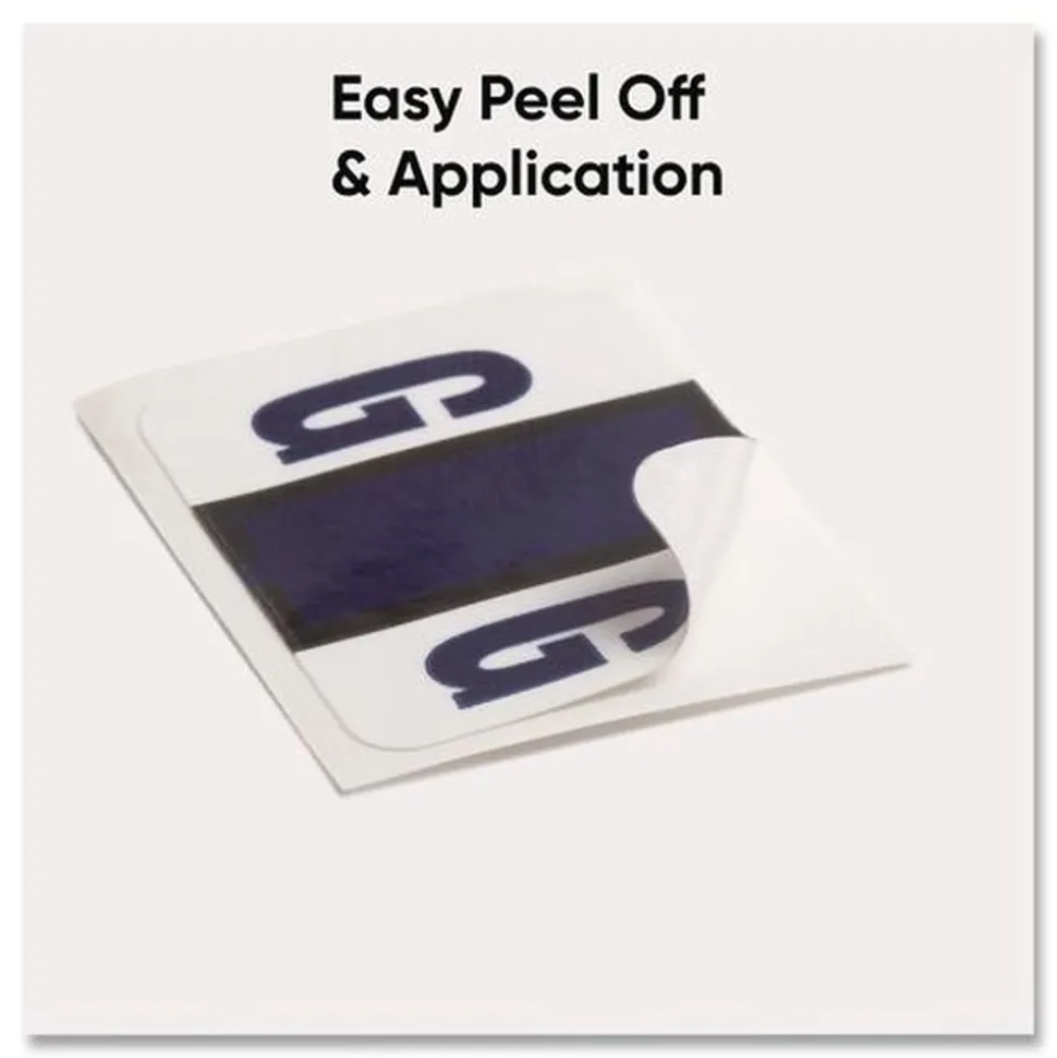 Smead 1 in. x 1.25 in. G Color-Coded End Tab Filing Labels - White (1-Roll)