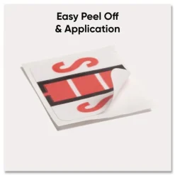 Smead 1 in. x 1.25 in. S Color-Coded End Tab Filing Labels - White (1-Roll)