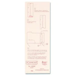 Smead 3.25 in. x 9.25 in. Straight Tab End Tab Converters - Manila (500/Box)