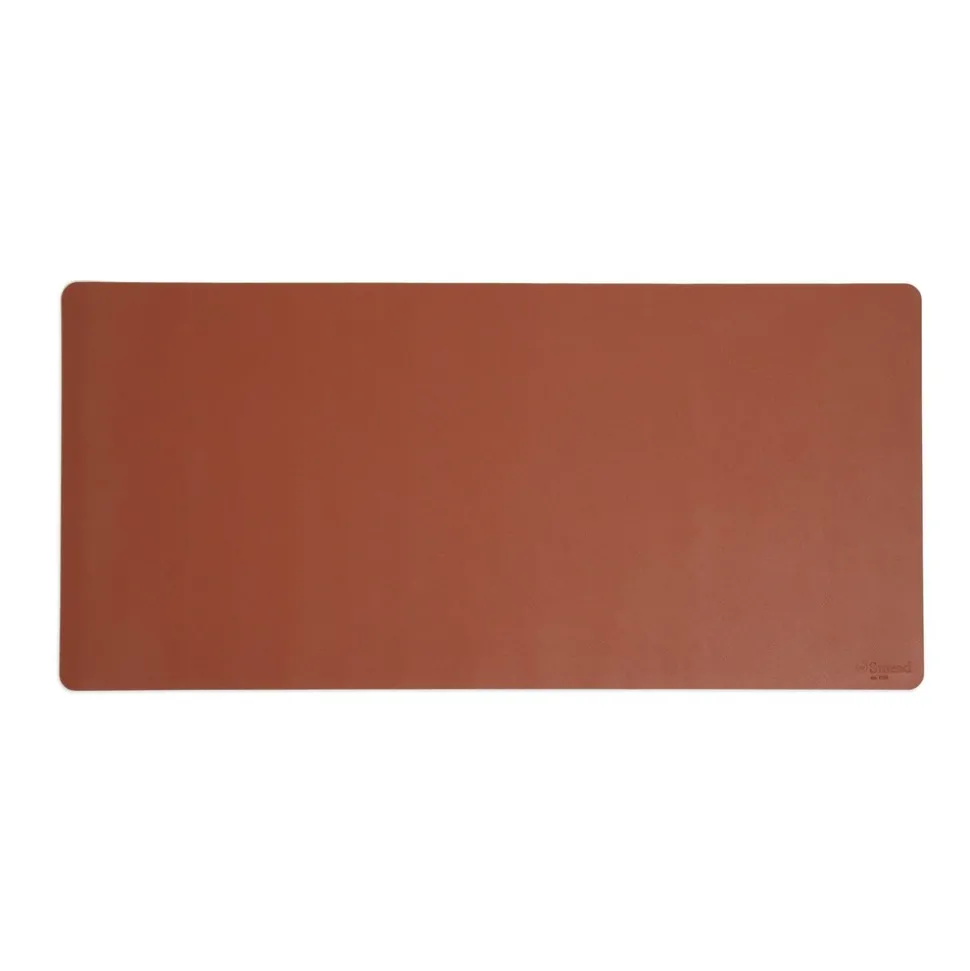 Smead 36 in. x 17 in. Vegan Leather Desk Pads - Brown