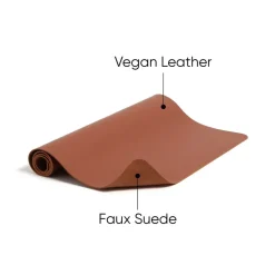 Smead 36 in. x 17 in. Vegan Leather Desk Pads - Brown