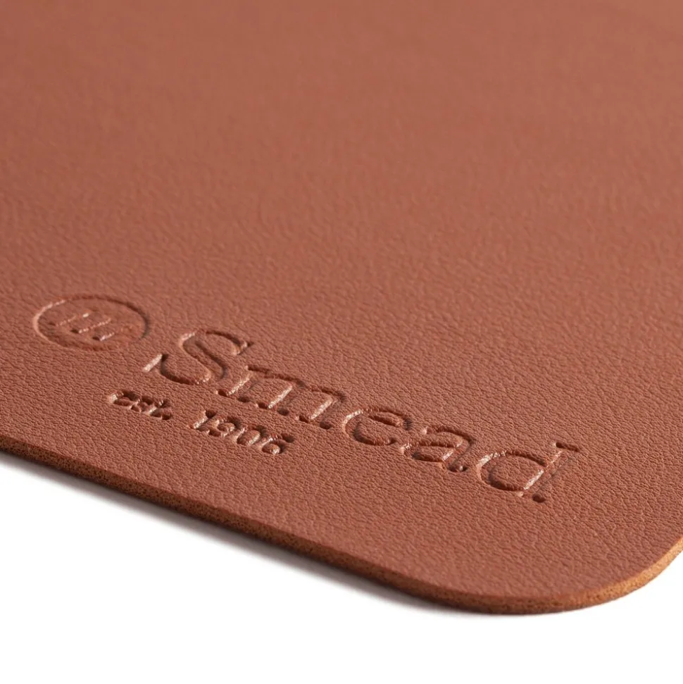 Smead 36 in. x 17 in. Vegan Leather Desk Pads - Brown