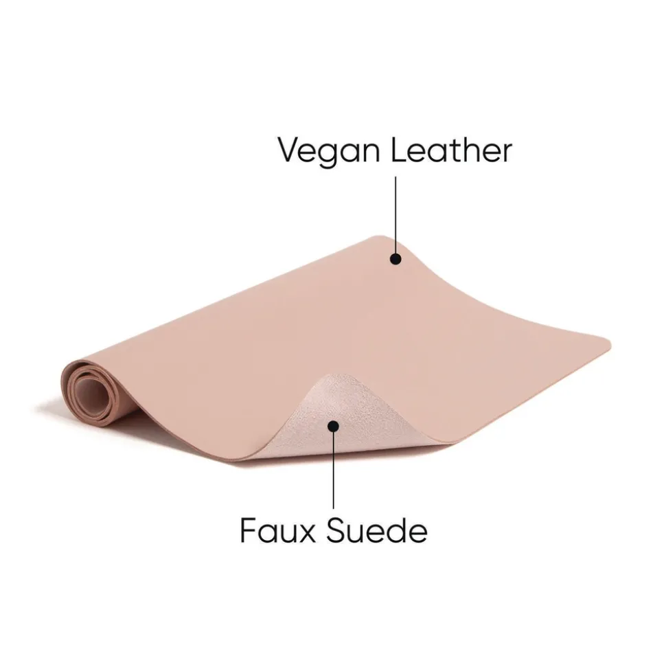 Smead 31.5 in. x 15.7 in. Vegan Leather Desk Pads - Light Pink