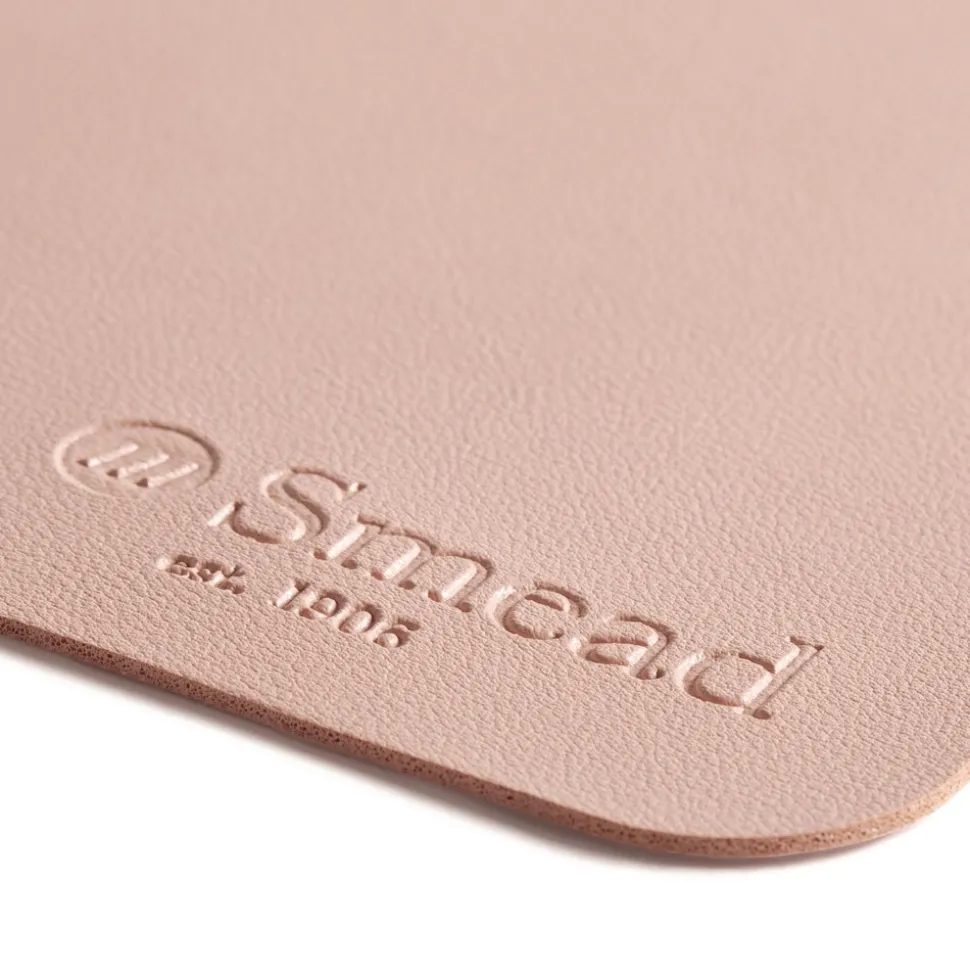 Smead 31.5 in. x 15.7 in. Vegan Leather Desk Pads - Light Pink