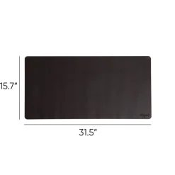 Smead 31.5 in. x 15.7 in. Vegan Leather Desk Pads - Charcoal