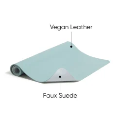 Smead 36 in. x 17 in. Vegan Leather Desk Pads - Light Blue