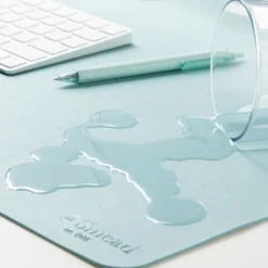 Smead 31.5 in. x 15.7 in. Vegan Leather Desk Pads - Light Blue