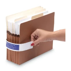 Smead 1.63 in. x 10.13 in. Viewables Pocket Label Pulls - White (45/Pack)