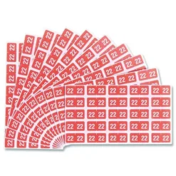 Smead 0.5 in. x 1 in. Yearly End Tab 22 File Folder Labels - Pink (250/Pack)