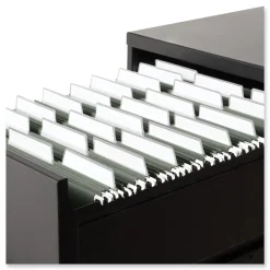 Smead 100 Percent Recycled Letter Size Hanging File Folders with ProTab Kit - Standard Green (1-Kit)