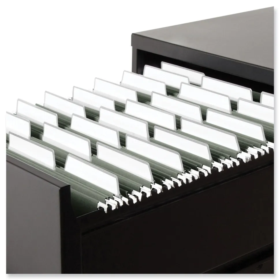 Smead 100 Percent Recycled Letter Size Hanging File Folders with ProTab Kit - Standard Green (1-Kit)