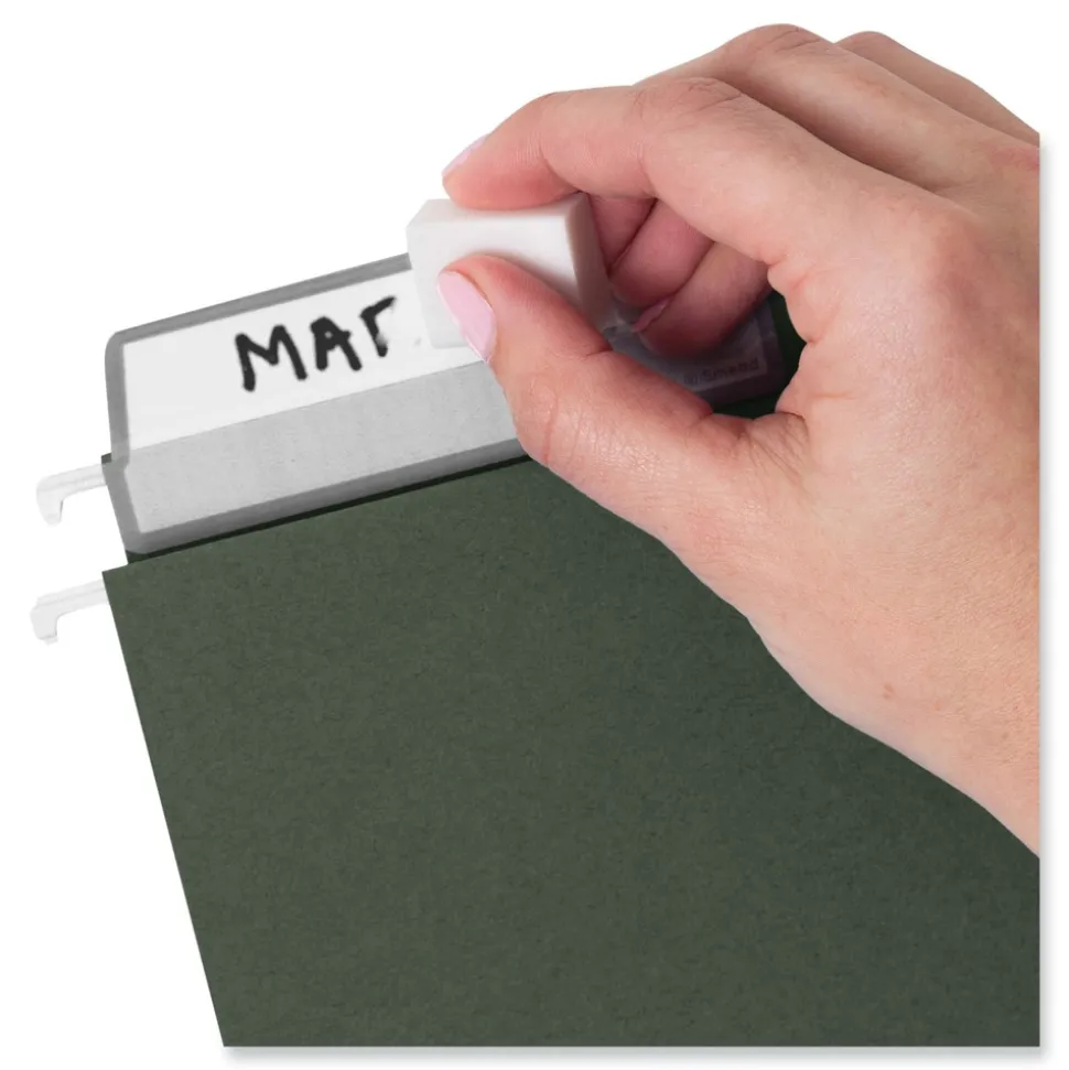 Smead 100 Percent Recycled Letter Size Hanging File Folders with ProTab Kit - Standard Green (1-Kit)