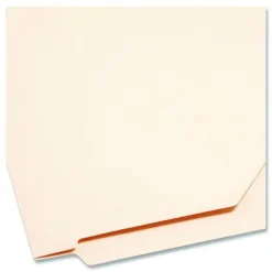 Smead 11 Point Straight Tab End Tab Jackets with Reinforced Tabs - Legal, Manila (100/Box)